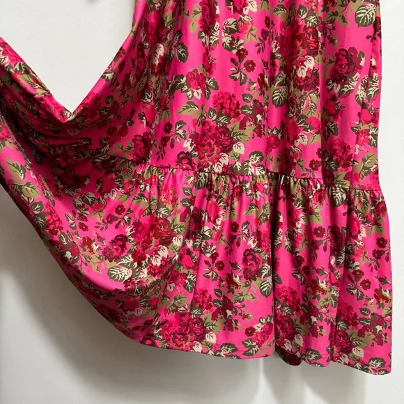 Smith & Quinn The Marigold Midi Dress Women Small Floral Balloon Sleeve Square N - Picture 7 of 13